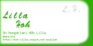 lilla hoh business card